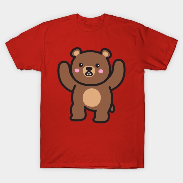 Angry Bear T-Shirt by yellowline